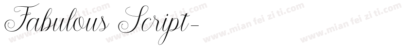 Fabulous Script字体转换